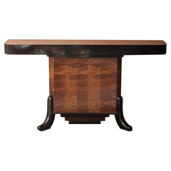 Console France, 1920, Art Deco in Wood