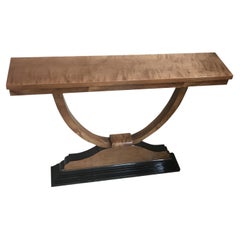 Art Deco Console Table in Wood from France, 1920