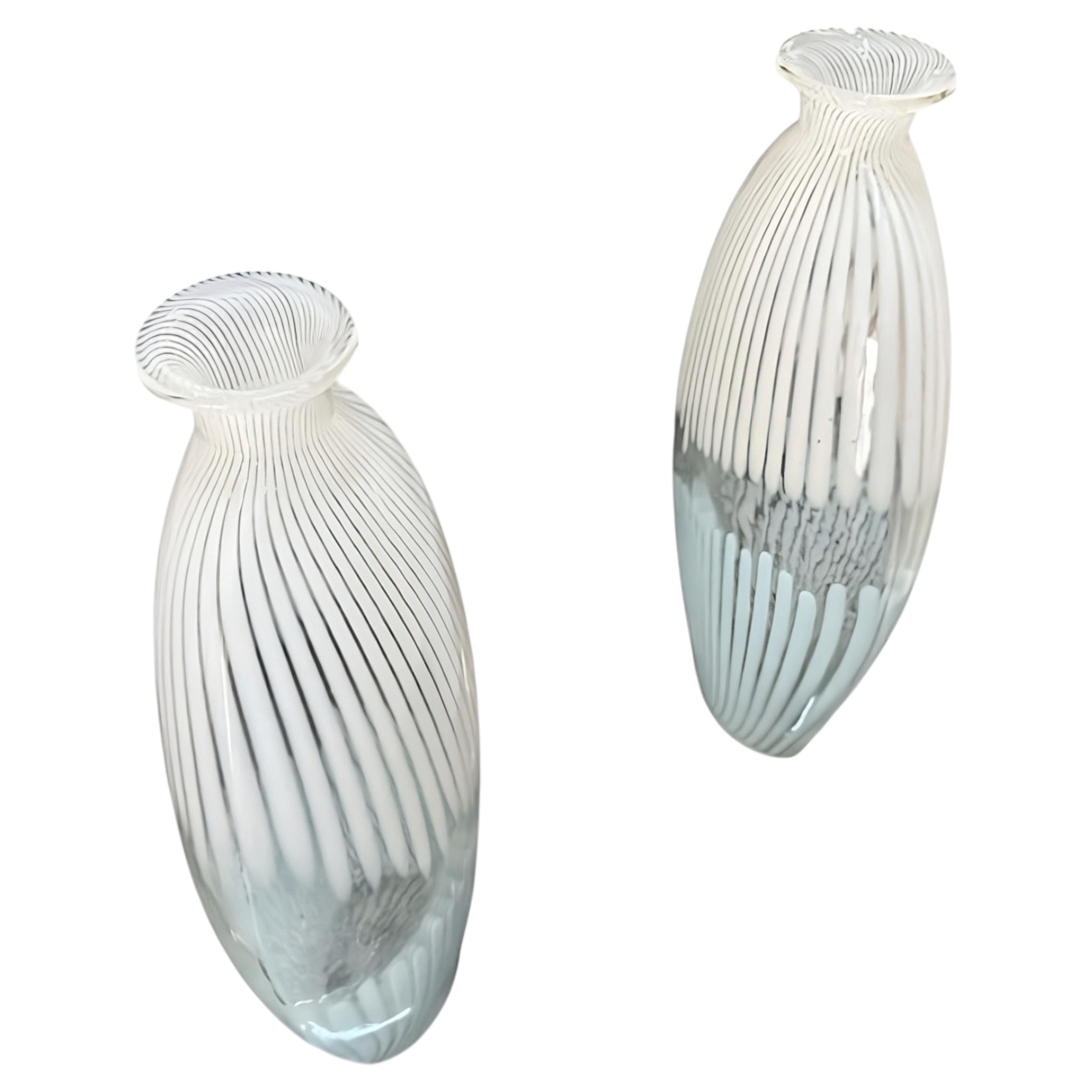 Pair of Vases in Murano, 1970, Italian
