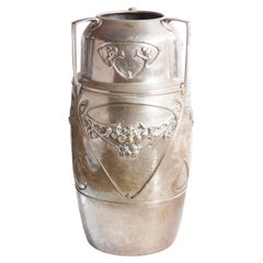 Portaombrelli Kaiser in argento placcato Jugendstil, Art Nouveau, Liberty