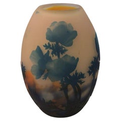 Vaso francese, Firma: Muller Freres Luneville, Jugendstil, Art Nouveau, liberty
