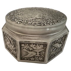 Art Deco Box by J. Viaro, Art Glass, France, Vintage, 1920s Design