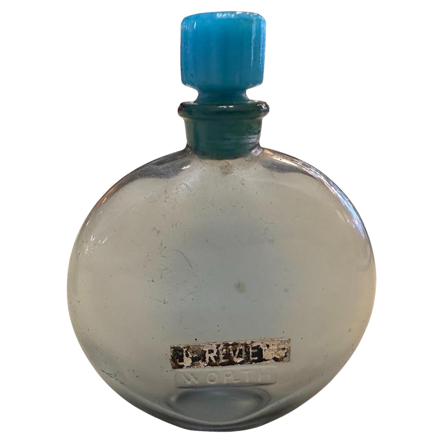 Perfume bottle Worth Paris- Made in France Lalique, Je Reviens, Style Art Deco For Sale