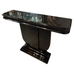 Art Deco Console Tables in Wood, France, 1930, Elegant Design