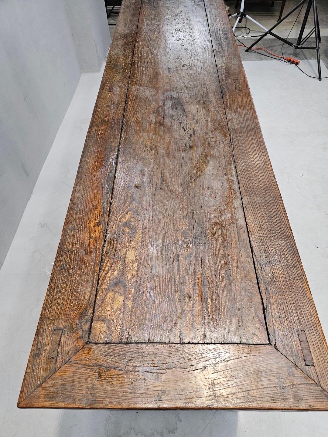 Antikes Sideboard aus Ulme und braunem Lack aus der Shanxi- Provinz im Angebot 4