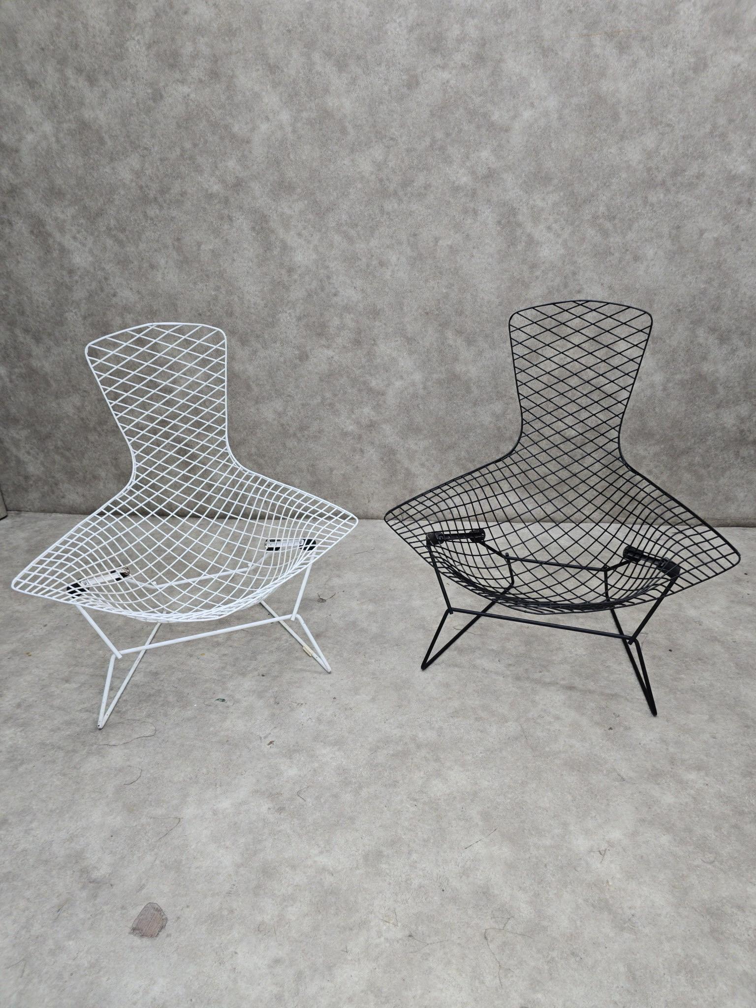 Harry Bertoia pour Knoll fauteuil de salon oiseau blanc mi-siècle moderne Bon état - En vente à Chicago, IL