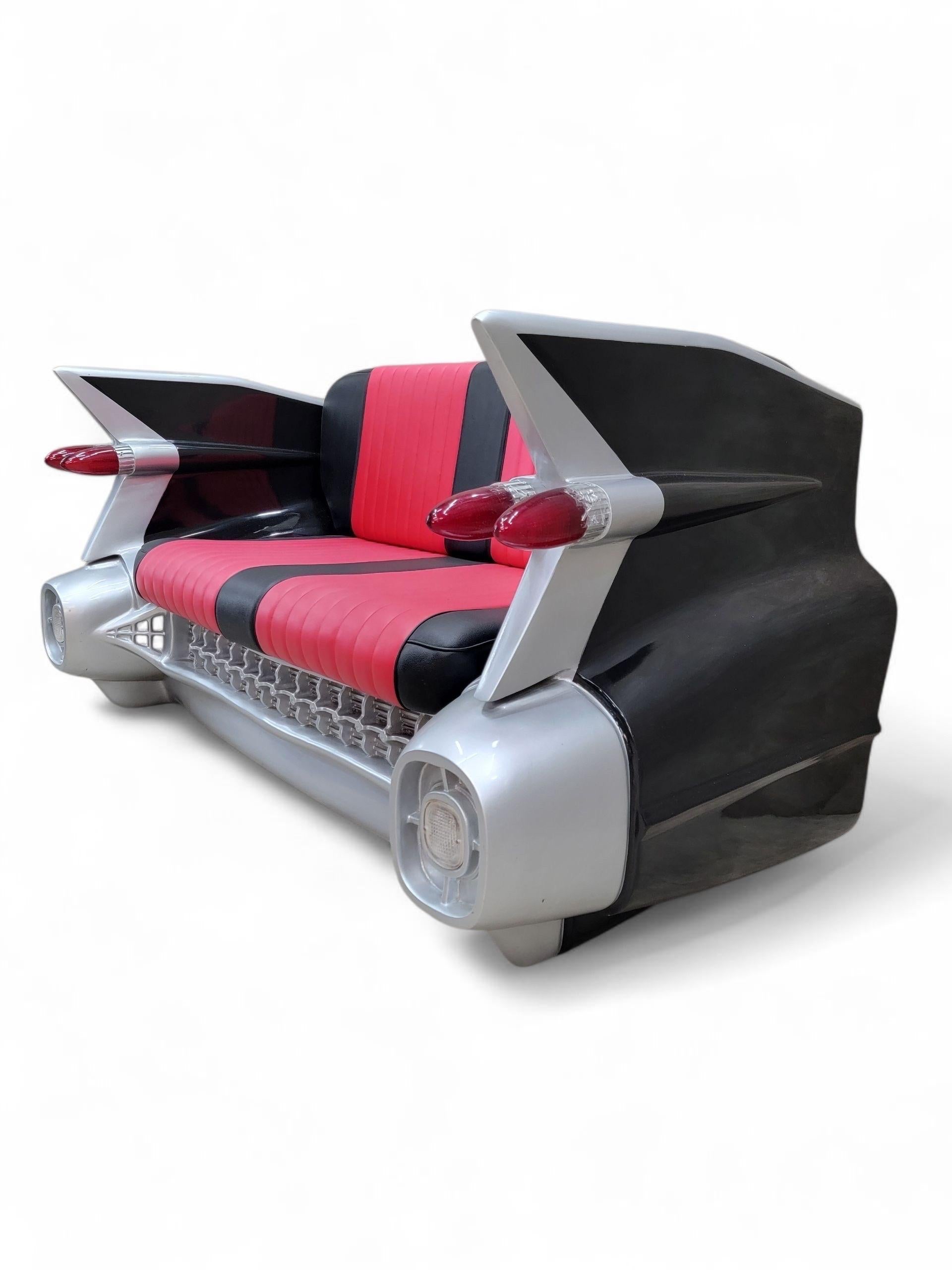 1959 Cadillac Style Sofa — Iconic Automotive-Inspired Design For Sale 1