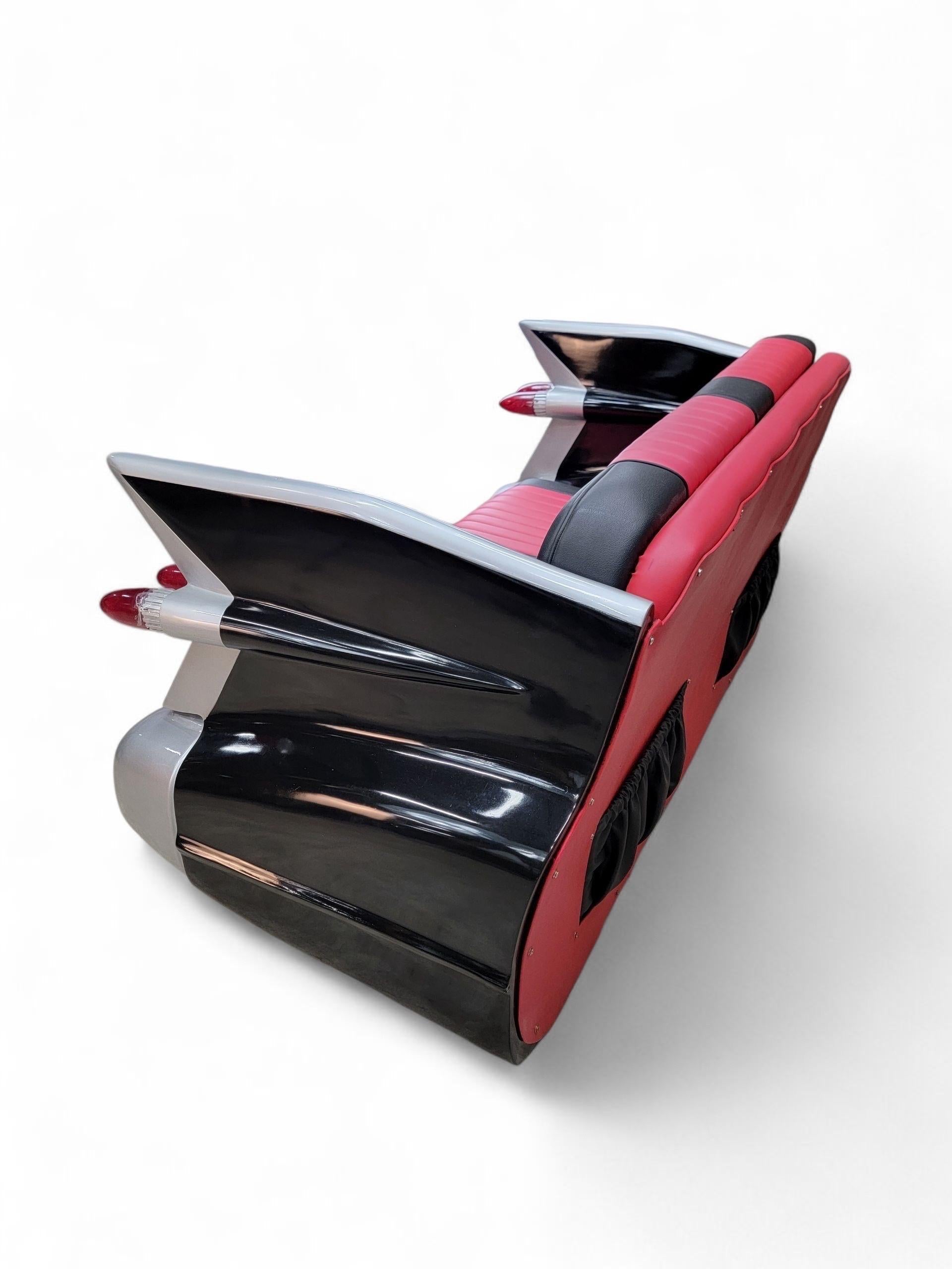1959 Cadillac Style Sofa — Iconic Automotive-Inspired Design For Sale 2