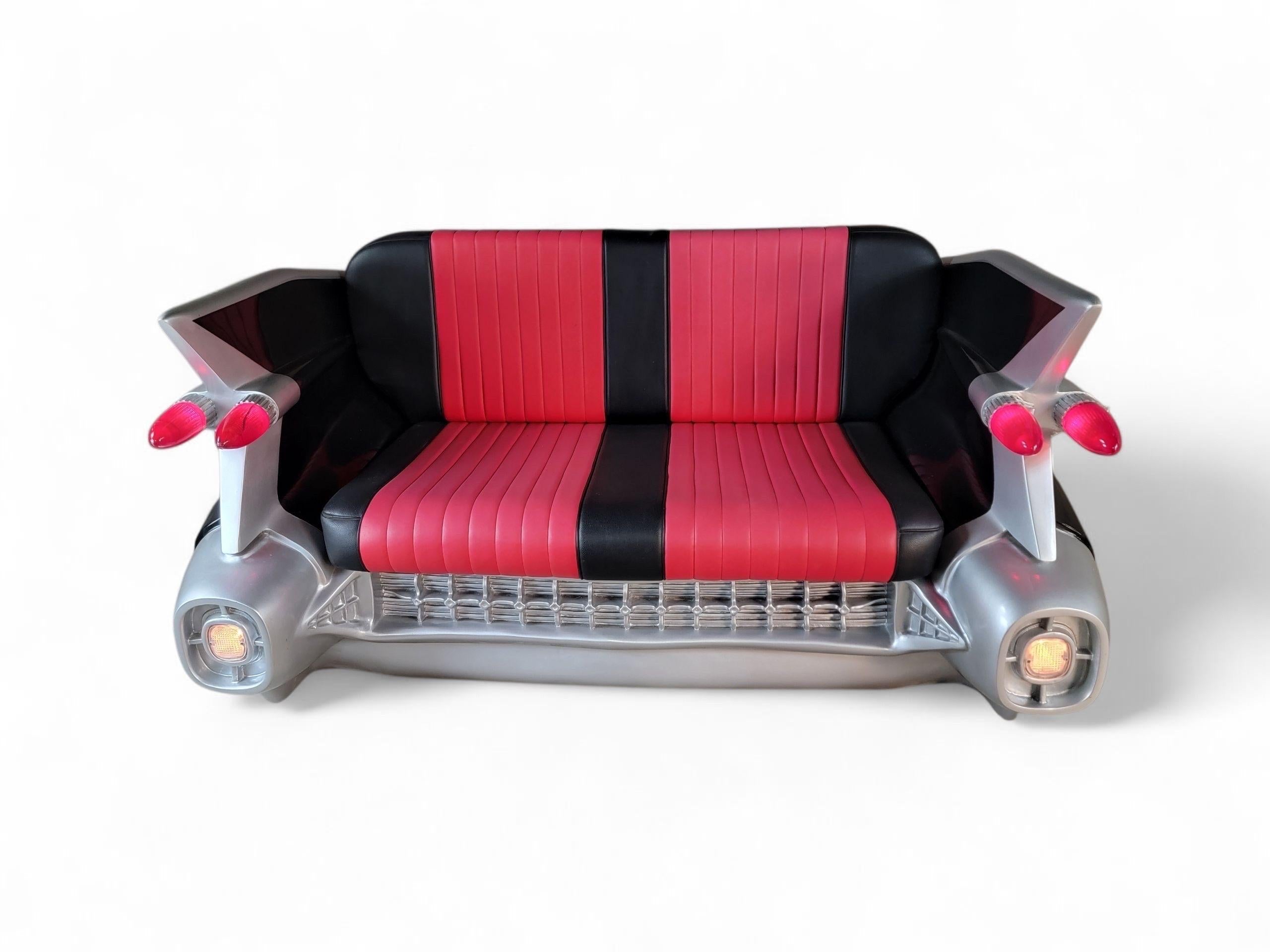 1959 Cadillac Style Sofa — Iconic Automotive-Inspired Design For Sale 3