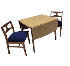 MCM Dining Table & 6 Chairs Newly Reupholstered After Broyhill Brasilia