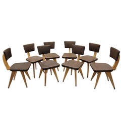 MCM Italian Style Sculptural Dining Chairs – 8