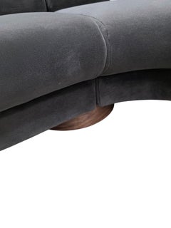 Postmodernes 3-teiliges Sofa aus Serpentinen von Weiman, Postmodern