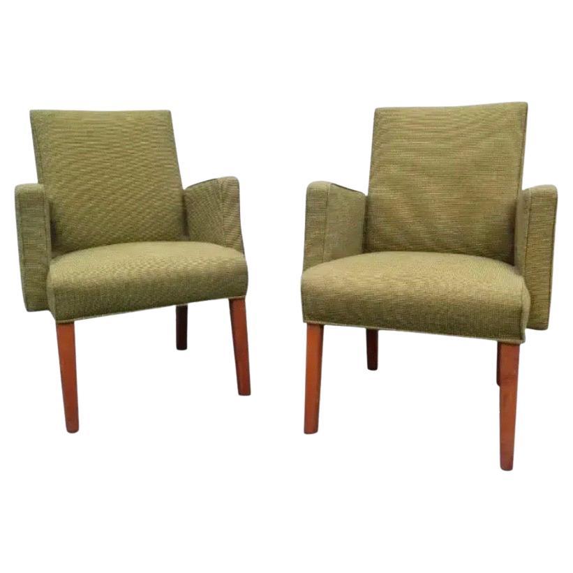 Mid Century Modern Green Lounge Chairs von Milwaukee Chair Company für Polstermöbel