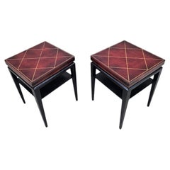 Hollywood Regency Tommi Parzinger Occasional Side Tables - Pair