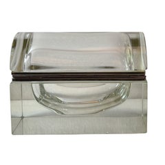 Mid Century Murano Glass Box by Alessandro Mandruzzato