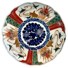 Plato japonés de porcelana Imari de principios de siglo