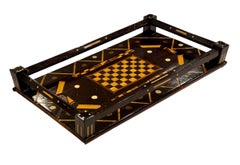 Late 19th Century Inlaid Italian Games Tray