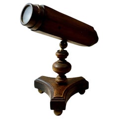 Mid Century Italian Wood And Brass Parlor Kaleidoscope