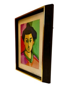 Michael A. McClure Early 1960s Mixed Media Collage Portrait