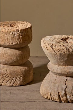 Coppia di tavolini in legno Wood del XIX secolo