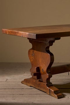 Table de réfectoire du XIXe siècle en chêne massif