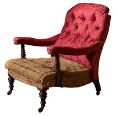 19th century English country house open armchair