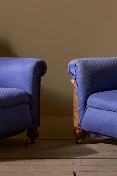 Pair or Art Deco club chairs