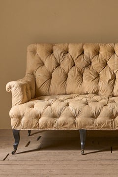 2.1m Napoleon III Buttoned back and seat sofa