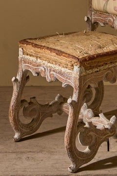 19th century Faux Bois side chair
