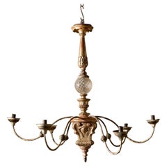 19th century pricket Candle chandelier
