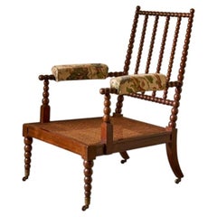c.1900 English bobbin library chair