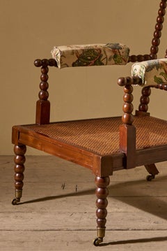 c.1900 English bobbin library chair