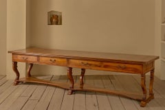 3.3m 19th century Walnut Italian drapers table