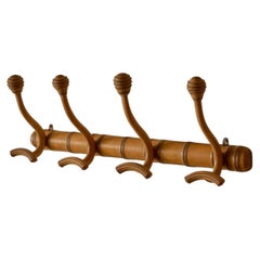 19th century French faux bamboo coat hook