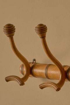 19th century French faux bamboo coat hook