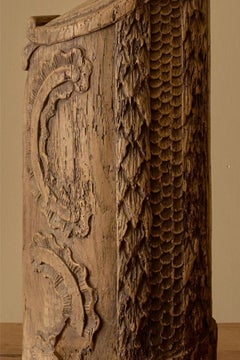 18th Century Carved Newel Post