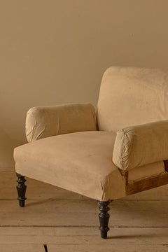 Pair of Napoleon III pillow armed armchairs