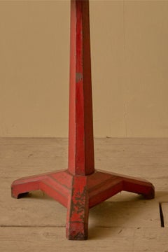 Art Deco steel and marble bistro table
