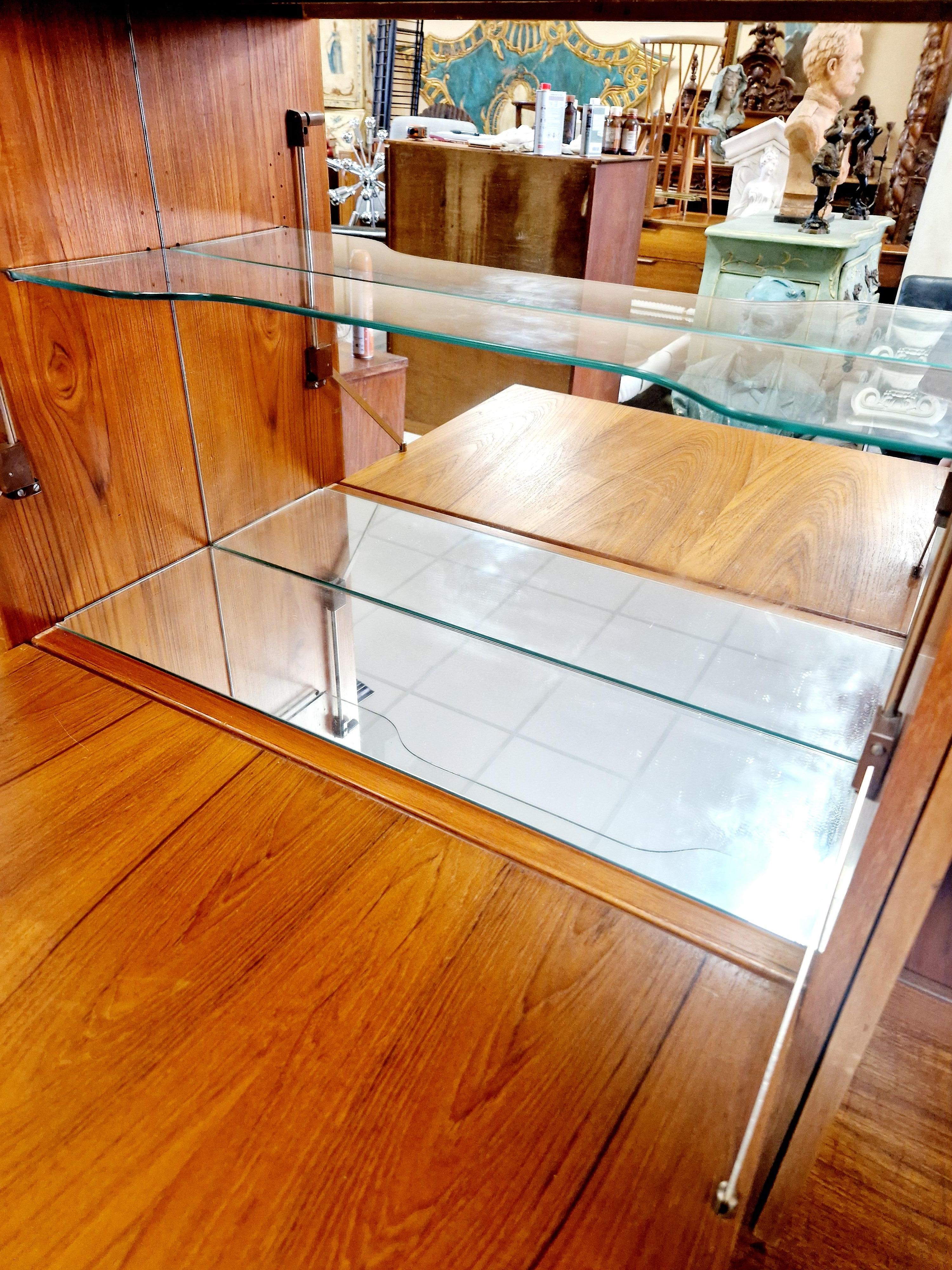 Mid Century G-Plan Fresco Teak Room Divider Buffet In Good Condition For Sale In Buxton, GB