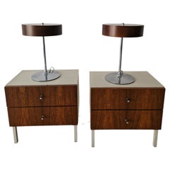 Mid-Century Modern Pair of Malibu Lamps, Chrome, Italian Design, 1970