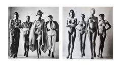 Style of Helmut Newton "Sie Kommen Dressed' and 'Sie Kommen Naked" '1981'