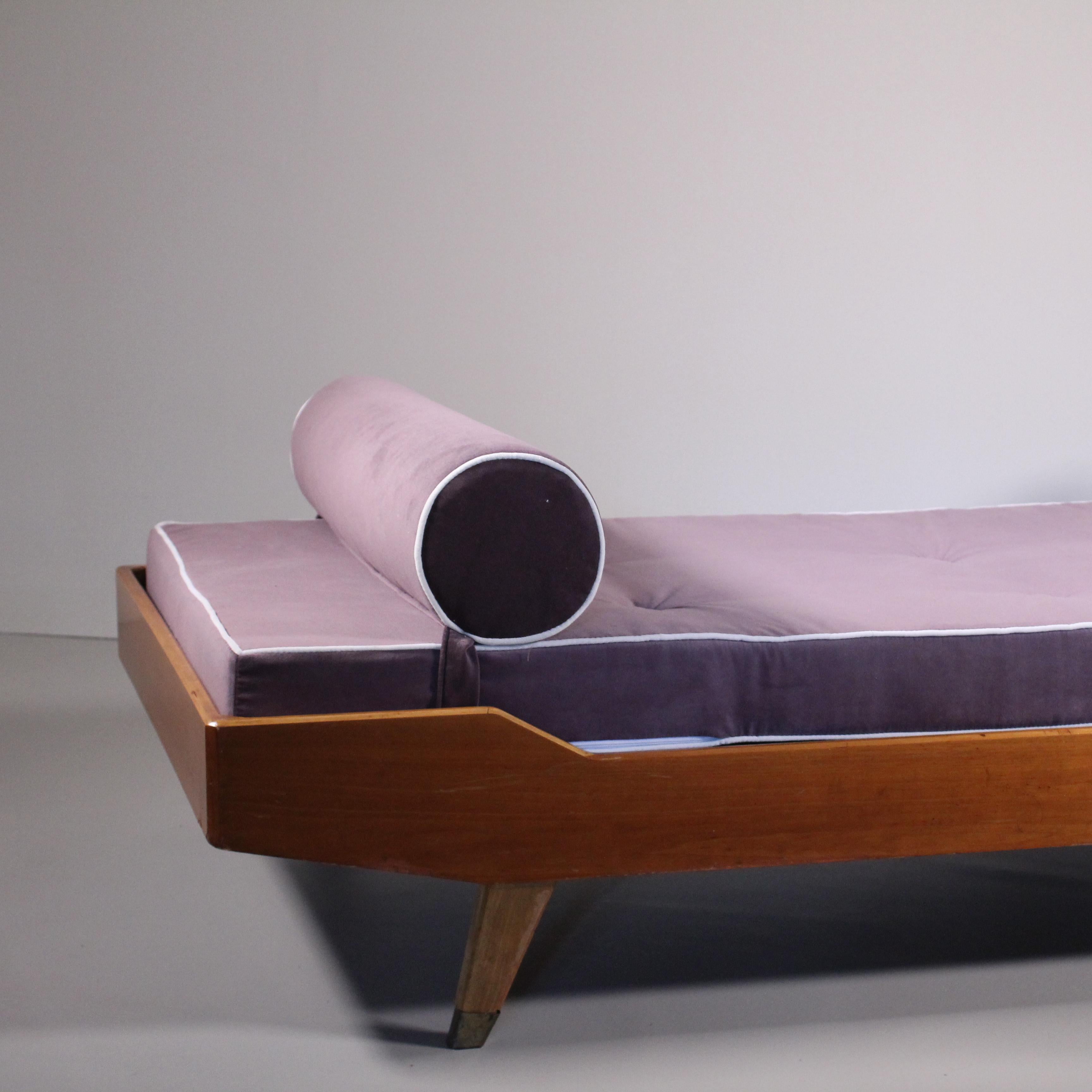 Velvet Daybed from 50s, Gio Ponti style