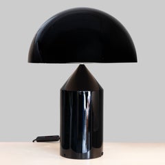 Black Atollo Table Lamp by Vico Magistretti for Oluce, 1979
