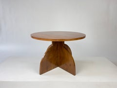French Modernist / Art Deco walnut occasional side table, circa 1930-50