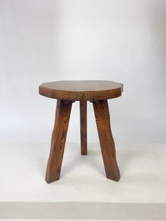 Table d'appoint primitive rustique brutaliste du milieu du siècle, Wanderwood, Angleterre. C.1950-60.