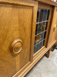 Danish Scandinavian Oak Tall Cabinet or Sideboard