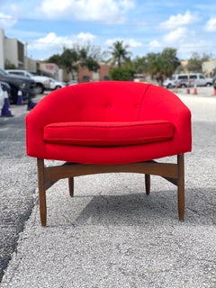 Mid Century Barrel Chair by Lawrence Peabody