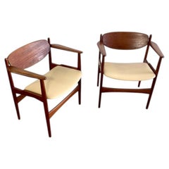 Arne Hovmand Olsen: rare sedie danesi moderne in teak