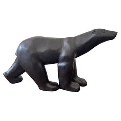Monumental Bronze "Polar Bear" after Francois Pompon. Private Commission 1980s