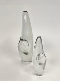 A Pair of Finnish 1950s Vases Model Orchidéa by Timo Sarpaneva for Ittala